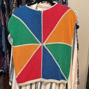 Liz Claiborne Vintage Colorful Sweater Silk blend Medium
